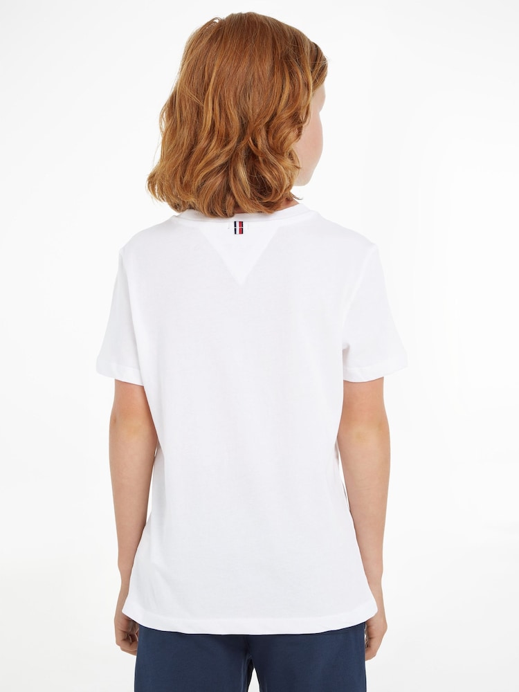 Tommy Hilfiger White Basic T-Shirt - Image 2 of 6