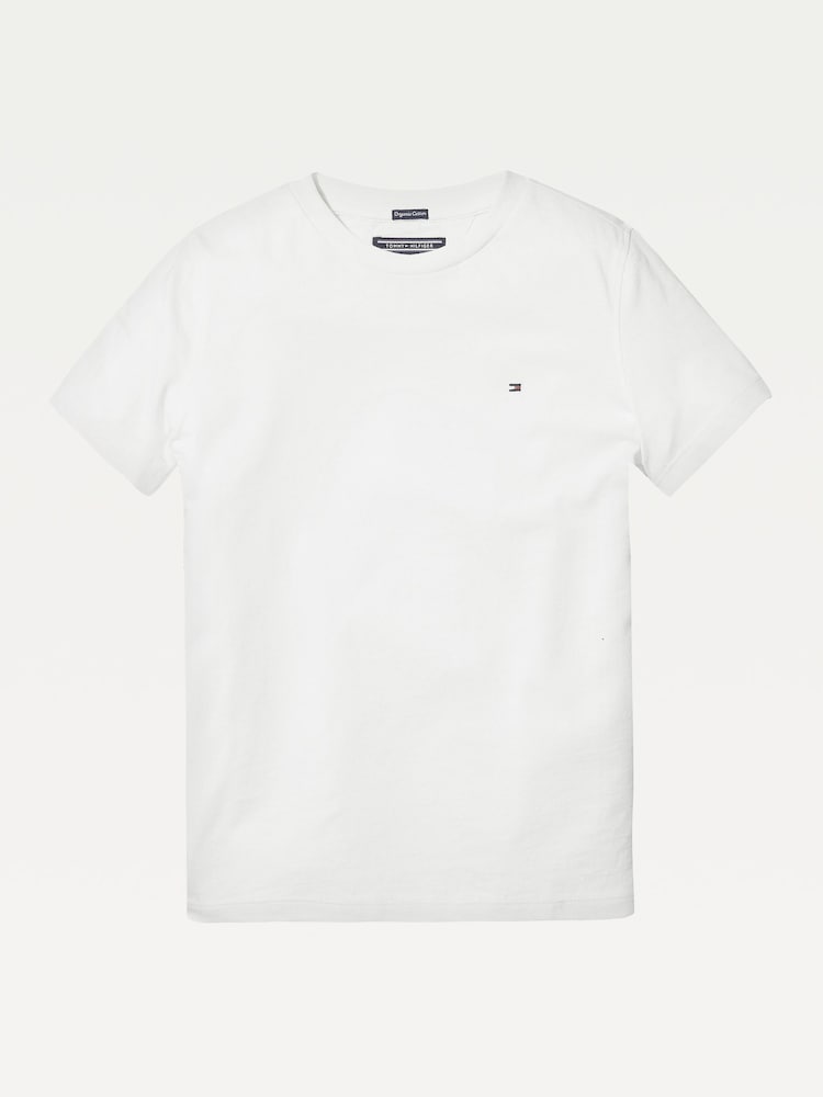 Biały - Koszulka Tommy Hilfiger Basic - Image 4 of 6