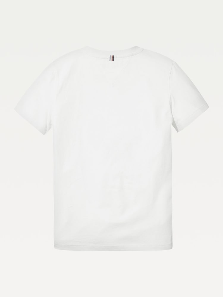 Biały - Koszulka Tommy Hilfiger Basic - Image 5 of 6