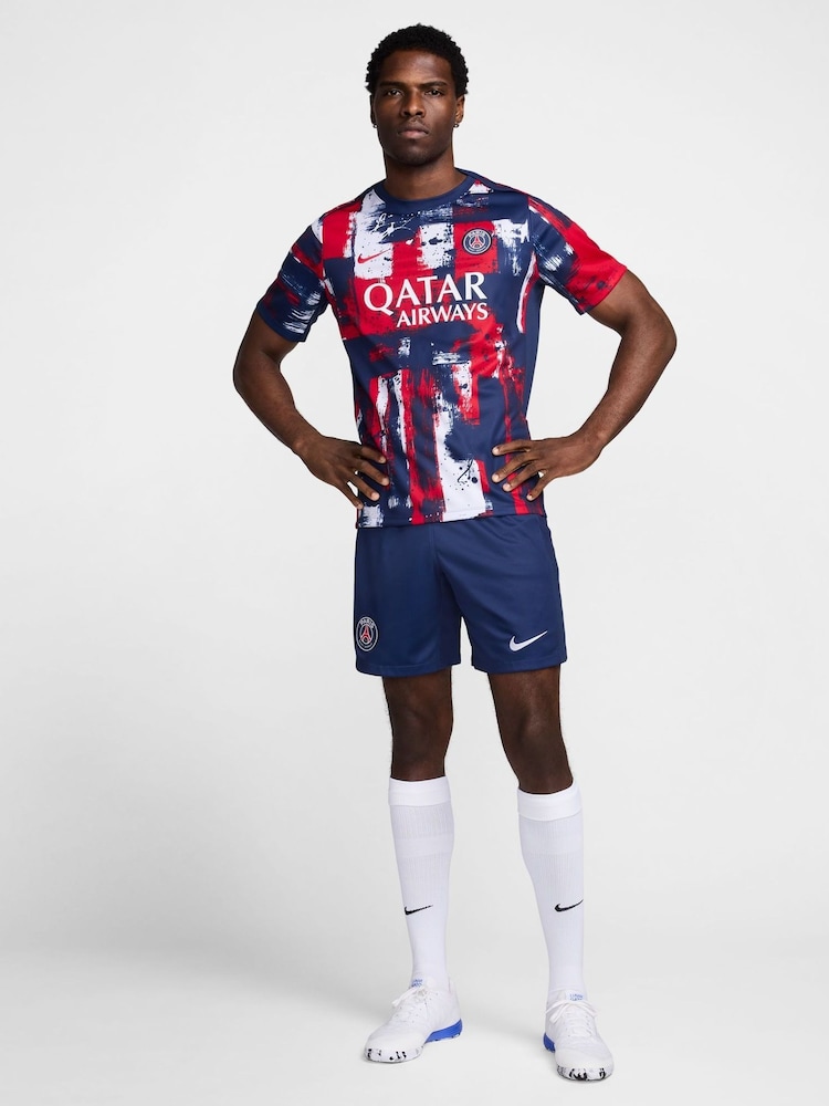 Nike Blue PSG Academy Football T-Shirt - Image 2 of 7 Nike Blue PSG Academy Football T-Shirt - Image 2 of 7