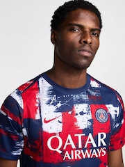 Nike Blue PSG Academy Football T-Shirt - Image 4 of 7