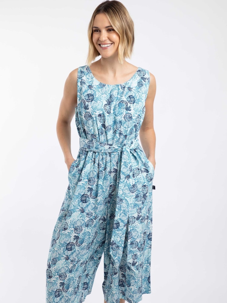 Weird Fish Nalani Printed Viscose Jumpsuit - Imagen 1 de 7