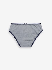 Navy/White 5 Pack Bikini Briefs (2-16yrs) - Image 7 of 8