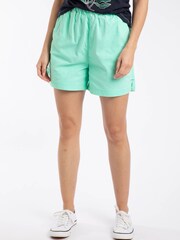Weird Fish Green Jardin Cotton Twill Shorts - Image 1 of 6
