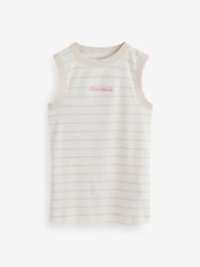 Abercrombie & Fitch White Crew Neck Tank Top 2 Pack - Image 3 of 3