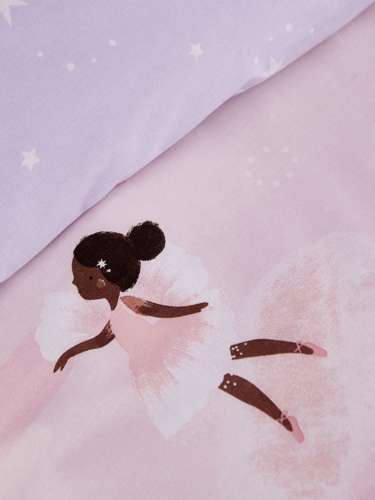 Catherine Lansfield Dancing Fairies Reversible Duvet Cover Set - Imagen 4 de 4
