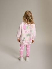 Pink Barbie Crew Sweatshirt & Leggings Set (3mths-7yrs) - Image 3 of 7