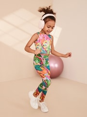 Multi Tropical Sports Crop Top (5-16yrs) - Image 2 of 5