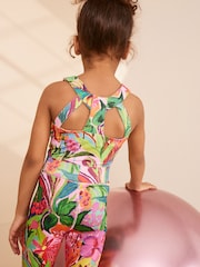 Multi Tropical Sports Crop Top (5-16yrs) - Image 3 of 5