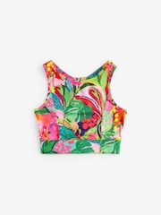 Multi Tropical Sports Crop Top (5-16yrs) - Image 4 of 5