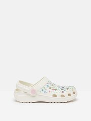 Joules Girls' Poole Cream EVA Printed Clogs - Image 1 of 8