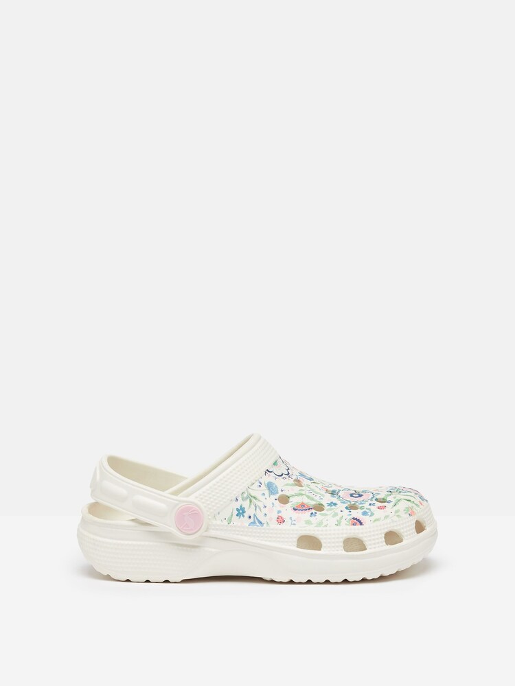 Joules Girls' Poole Cream EVA Printed Clogs - Image 1 of 8