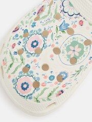 Joules Girls' Poole Cream EVA Printed Clogs - Image 7 of 8