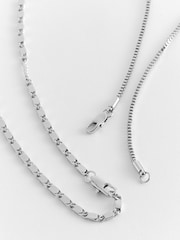 Silver Tone Coin Multi-Chain Necklace - Image 3 of 4