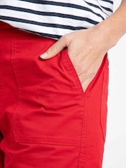 Weird Fish Red Kinnie Flat Fronted Shorts - Image 4 of 7