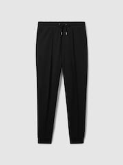 Musta - Reiss Premier Drawstring Jersey Verryttelyhousut - Kuva 2 / 7