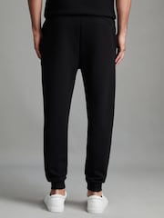 Musta - Reiss Premier Drawstring Jersey Verryttelyhousut - Kuva 4 / 7