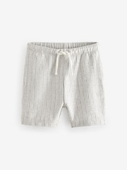 Black/White Stripe Jersey Shorts (3mths-7yrs) - Image 4 of 6