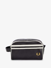Fred Perry Black PU Washbag - Image 1 of 4