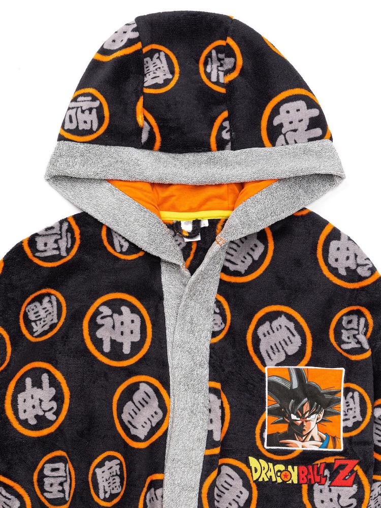 Vanilla Underground Black Dragonball Z Adult Dressing Gown - Image 2 of 6
