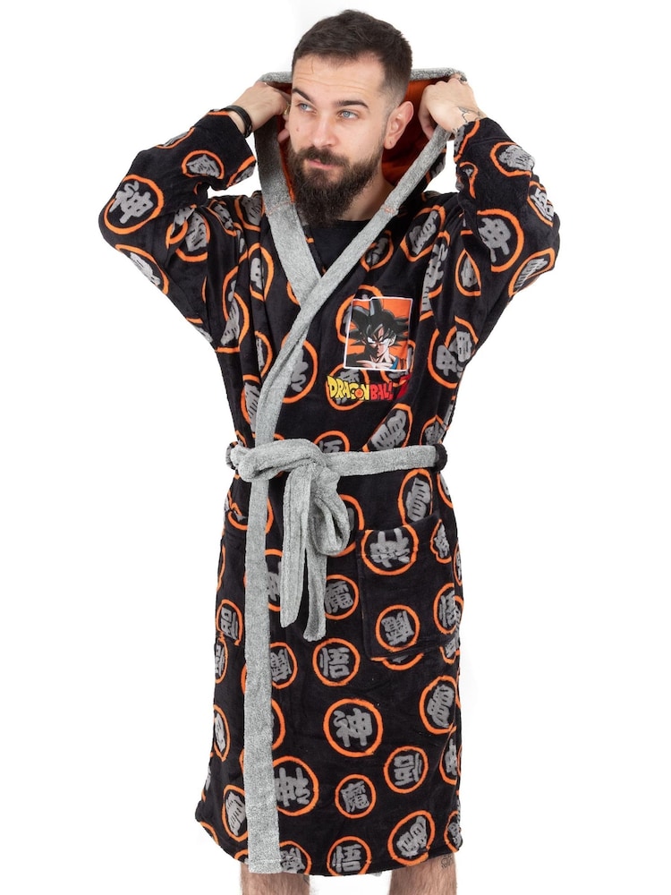 Vanilla Underground Black Dragonball Z Adult Dressing Gown - Image 5 of 6