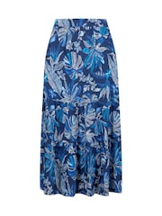 Weird Fish Cassis Printed Tiered Skirt - Imagen 6 de 6