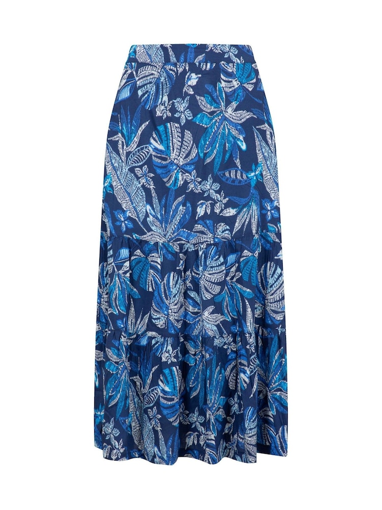Weird Fish Cassis Printed Tiered Skirt - Imagen 6 de 6