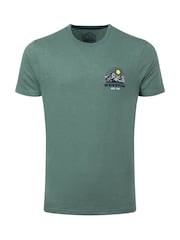 Weird Fish Green Lake District Back Print Graphic T-Shirt - Image 5 of 5