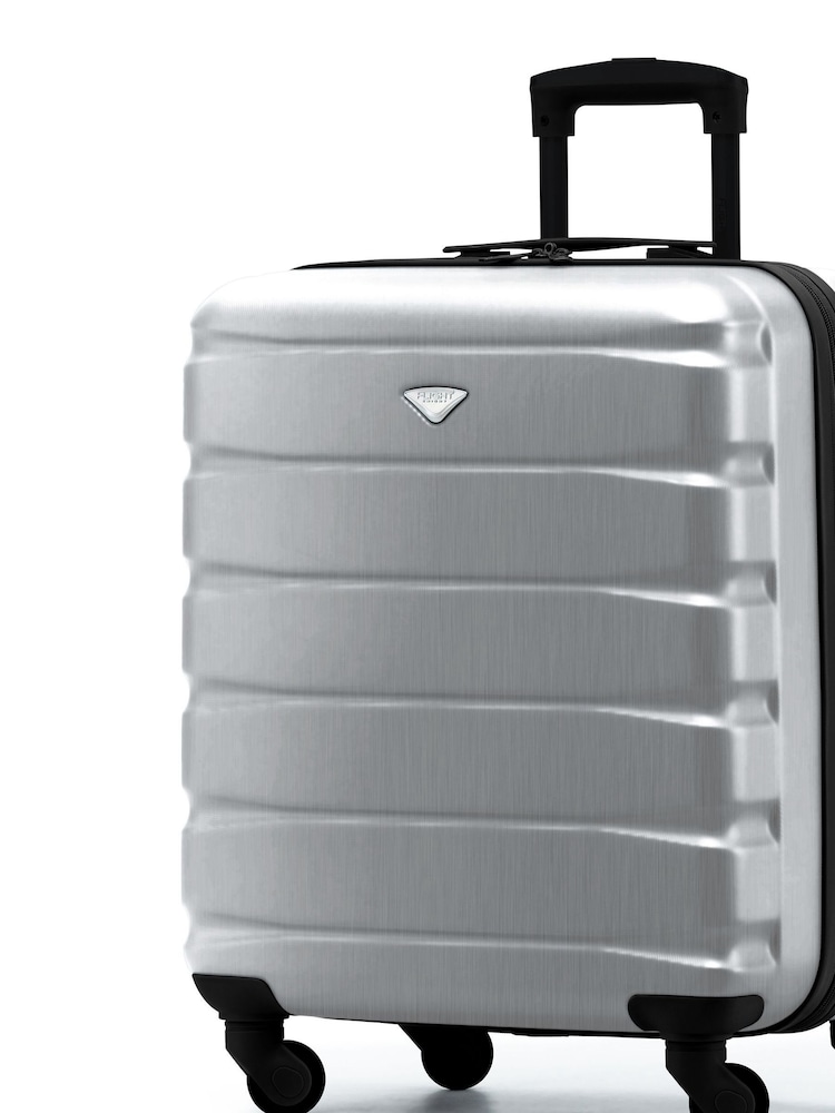 Flight Knight 56x45x25cm EasyJet Overhead 4 Wheel ABS Hard Case Cabin Carry On Hand Luggage - Image 1 of 7