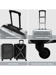 Flight Knight 56x45x25cm EasyJet Overhead 4 Wheel ABS Hard Case Cabin Carry On Hand Luggage - Image 7 of 7