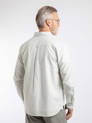 Weird Fish Green Benedict Striped Oxford Shirt - Image 2 of 6