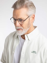 Weird Fish Green Benedict Striped Oxford Shirt - Image 3 of 6