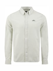 Weird Fish Green Benedict Striped Oxford Shirt - Image 5 of 6