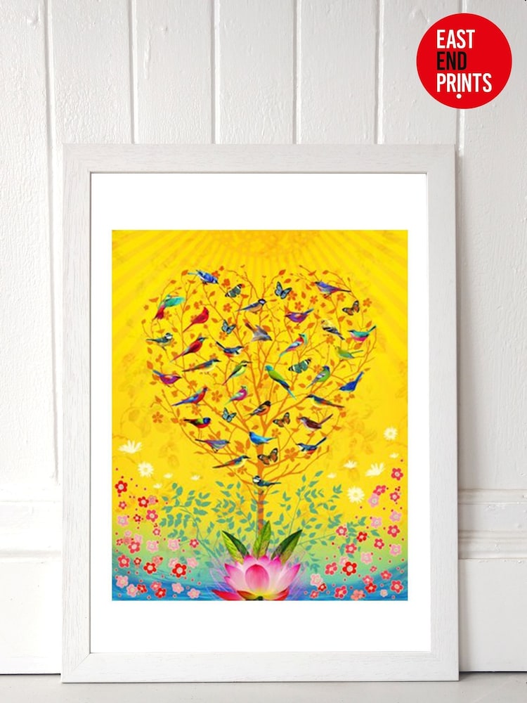 White The Sound of Sunshine by Fiona Watson Framed Print - Image 1 of 4