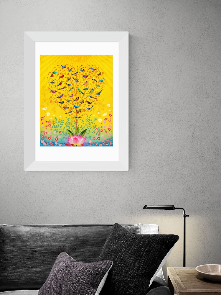 White The Sound of Sunshine by Fiona Watson Framed Print - Image 2 of 4