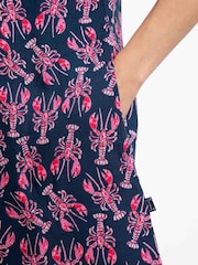 Weird Fish Blue Nuri Printed Viscose Tunic - Image 5 of 7