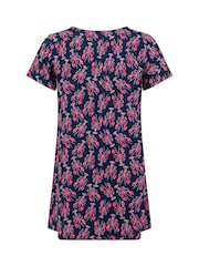 Weird Fish Blue Nuri Printed Viscose Tunic - Image 7 of 7