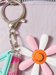 Purple Kids Monogram Letter Keyring with Mini Lip Gloss - Image 2 of 6