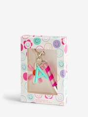 Purple Kids Monogram Letter Keyring with Mini Lip Gloss - Image 3 of 6