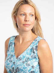 Weird Fish Light Blue Indus Printed Jersey Tunic - Image 4 of 7