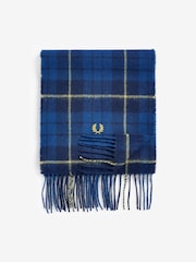 Fred Perry Lambswool Tartan Check Scarf - Image 1 of 2