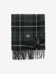 Fred Perry Lambswool Tartan Check Scarf - Image 1 of 3