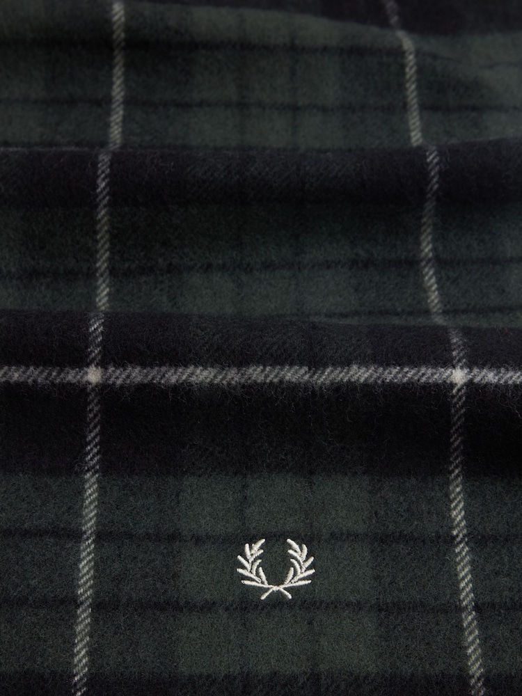Fred Perry Lambswool Tartan Check Scarf - Image 3 of 3
