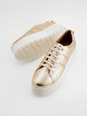 Gold Forever Comfort® Patent Chunky Lace-Up Trainers - Image 5 of 7