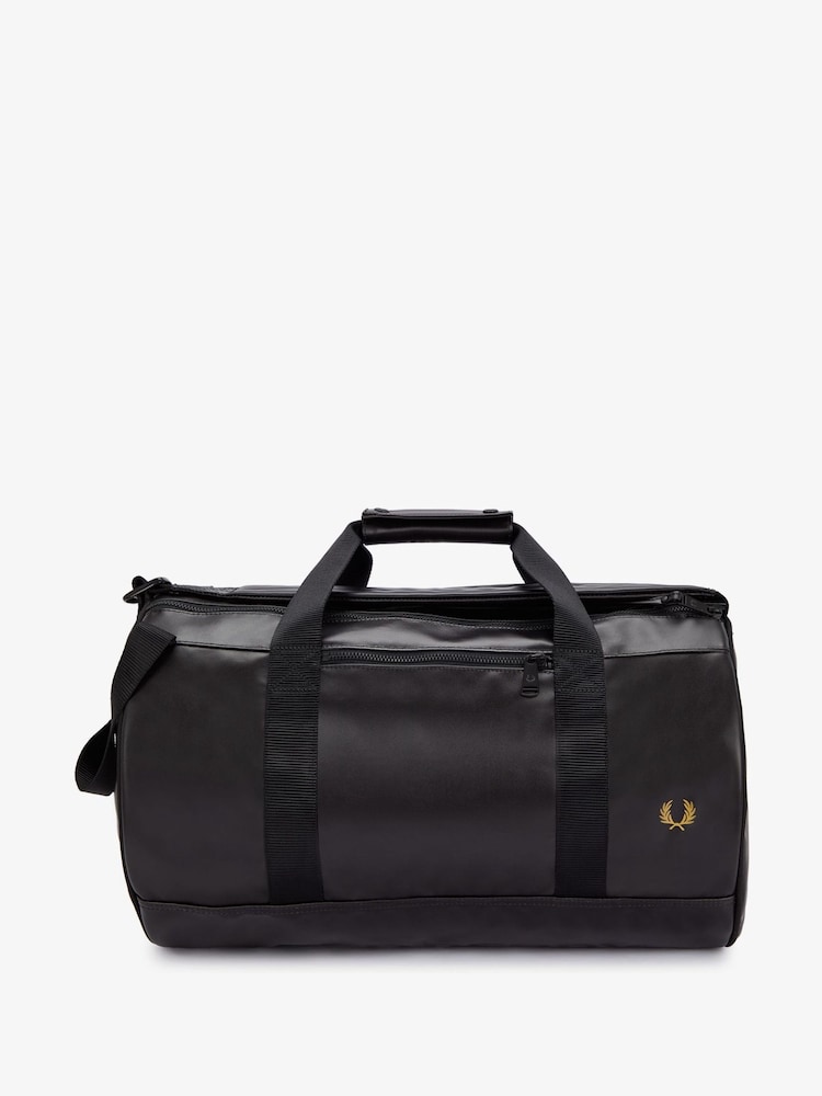 Fred Perry Barrel Black Backpack Bag - Image 1 of 6 Fred Perry Barrel Black Backpack Bag - Image 1 of 6