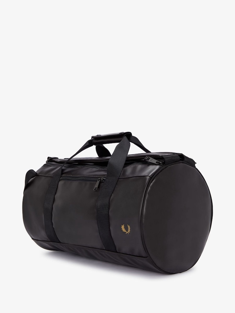 Fred Perry Barrel Black Backpack Bag - Image 2 of 6 Fred Perry Barrel Black Backpack Bag - Image 2 of 6