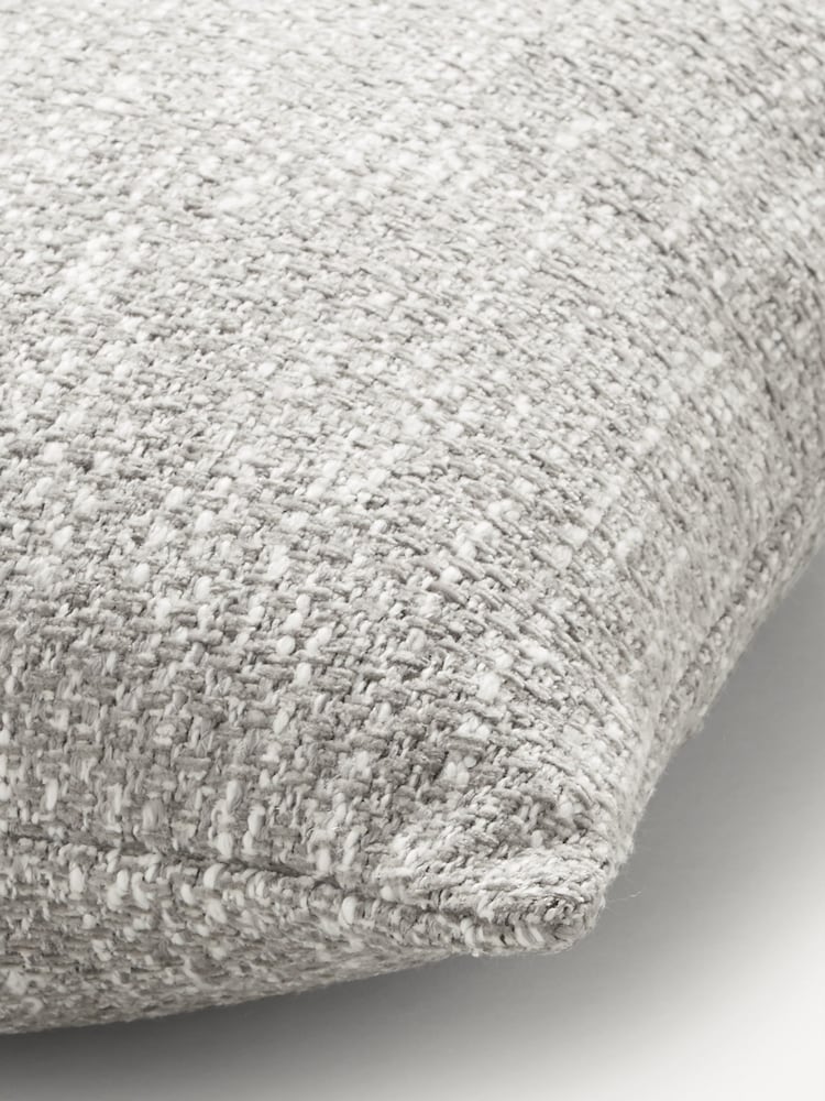 Grey 50 x 50cm Ashton Chenille Cushion - Image 2 of 4