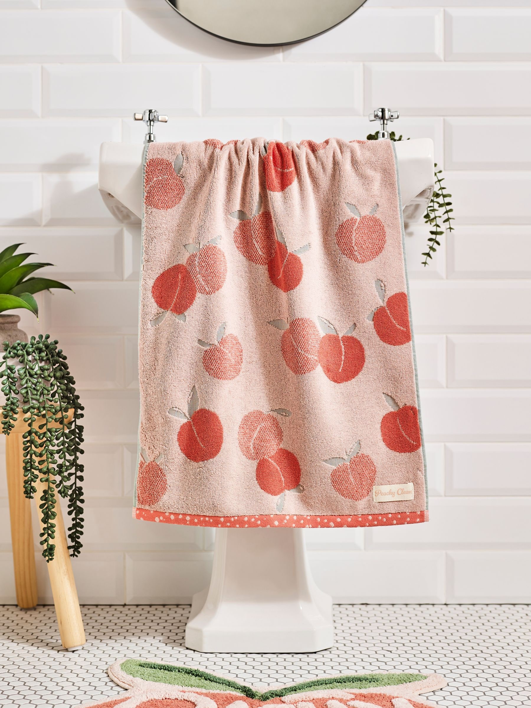 Buy Orange Peach 100 Cotton Towel from Next Poland