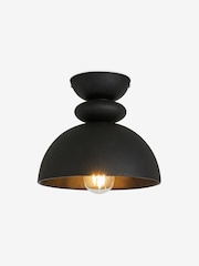 MADE.COM Black Freyja Flush Ceiling Light - Image 3 of 3