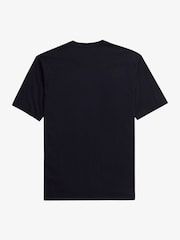 Fred Perry Navy 100% Cotton Woven Mesh Shirt Dress - Image 6 of 6